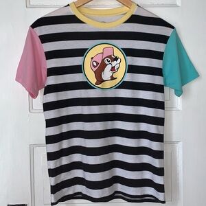 BUC-EE’S COLOR BLOCK STRIPED SCREENPRINT TEE
